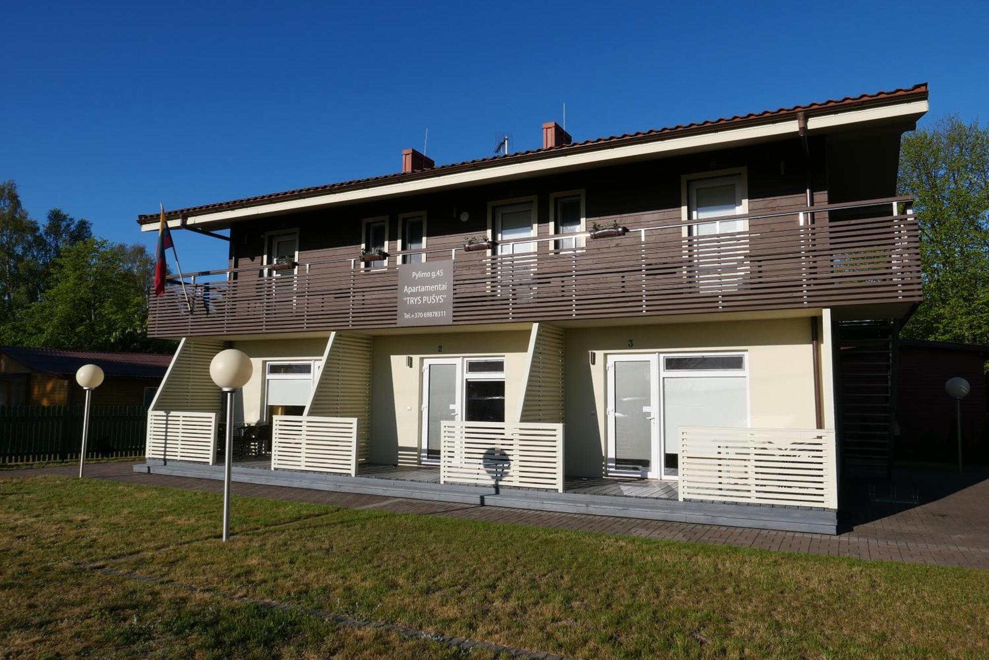 Apartamentai Trys Pusys Sventoji Exterior photo